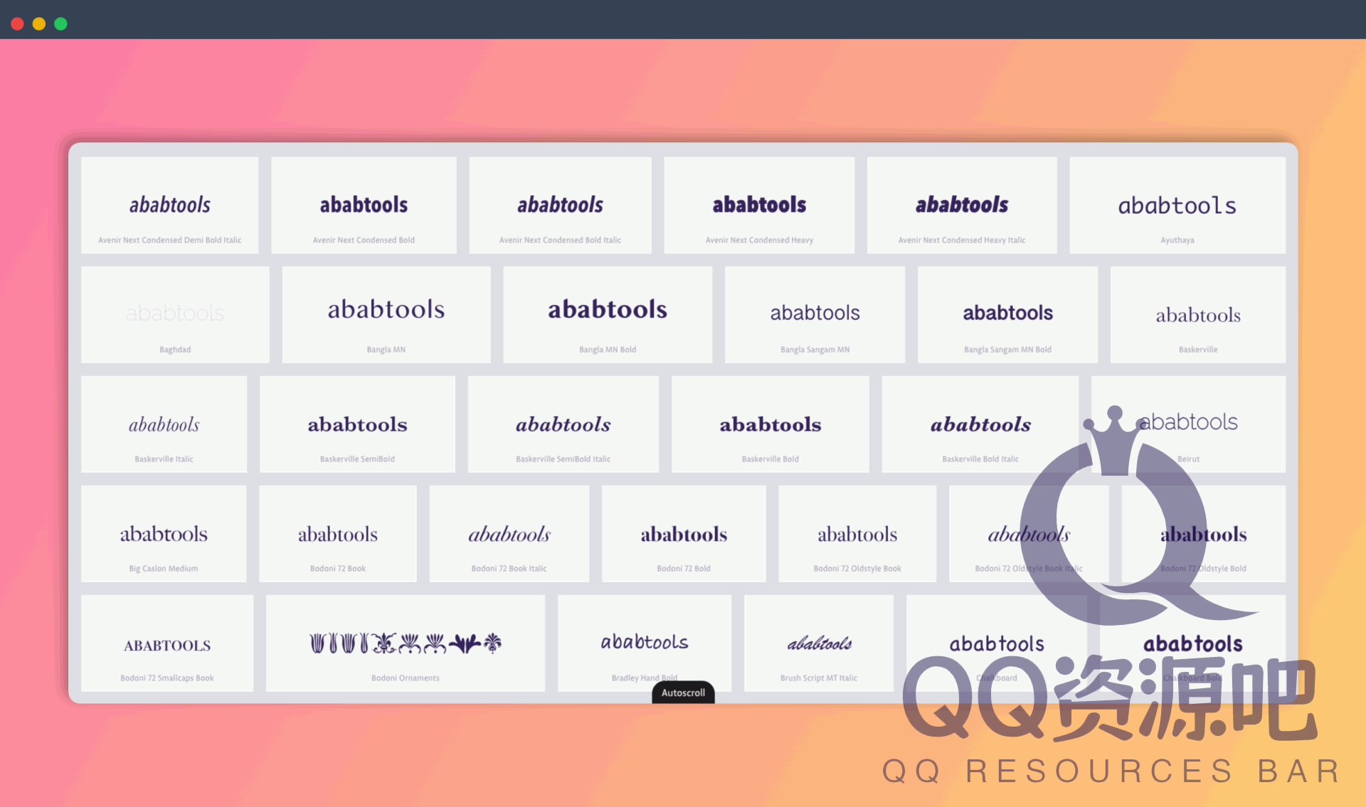 Wordmark：一款免费的在线字体预览工具，它能快速读取你电脑上安装的所有字体，并以你输入的文字进行实时预览