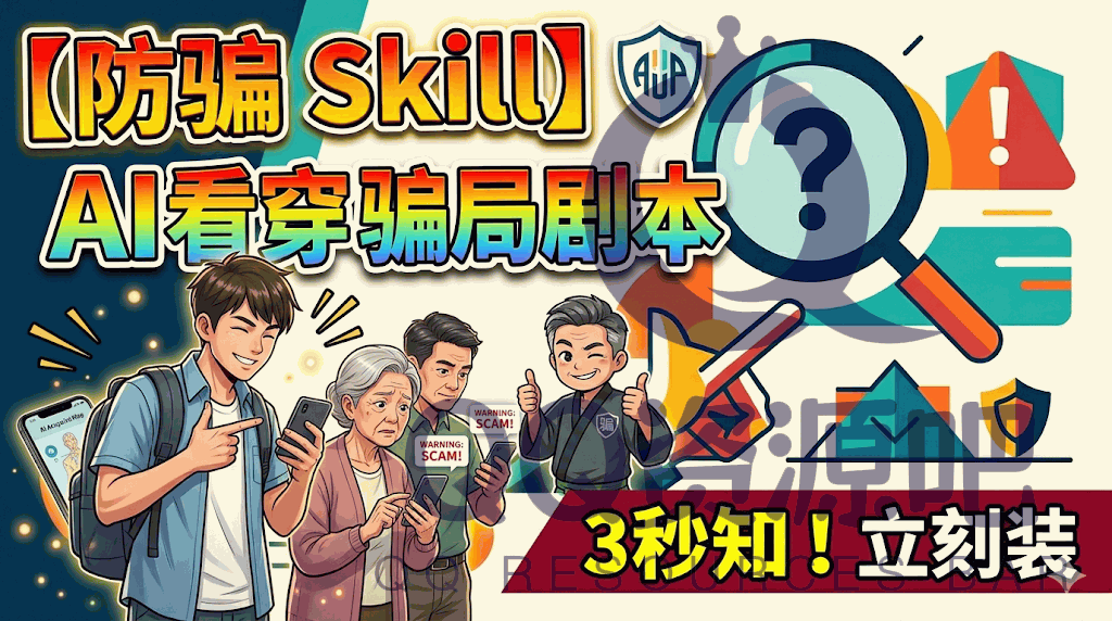 骗子.skill：一款开源 AI Agent Skill 插件，把骗局的套路蒸馏成 AI Skill，让骗子的剧本在你面前全透明