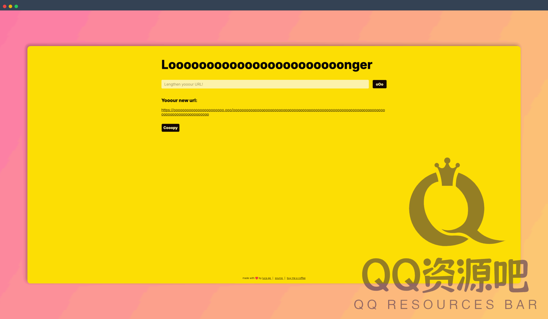 Looooooooonger：一款在线长链接生成器，可将短链接转换成超长链接，避免被某些平台识别为恶意链接，保证你的内容能够顺利传播