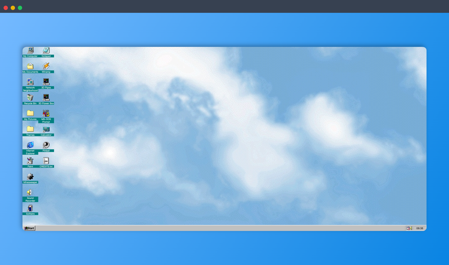 98.js：一个Windows 98 在线模拟器网站，经典音效，熟悉的扫雷、纸牌游戏，带你重温经典！
