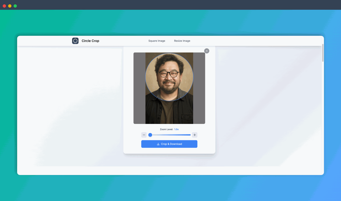 Circle Crop：免费在线图片圆形裁剪工具，上传图片，几步操作就能得到一张完美的圆形图片，还带有透明背景！