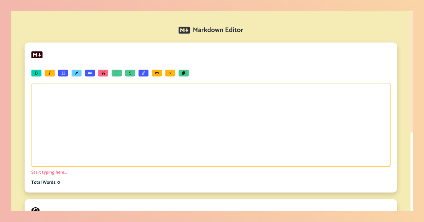 React Markdown Editor:一款开源 Markdown 编辑器,提供实时预览、工具栏等实用功能,轻松写博客、记笔记!