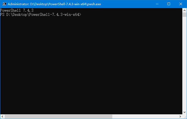 Windows PowerShell(命令行程序) v7.4.3 中文绿色版