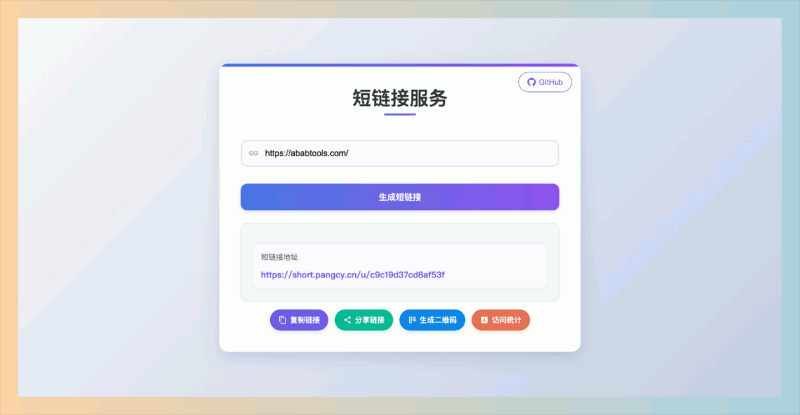 Short-Link：一款免费开源的短网址程序，免费提供URL缩短服务，提供快速、可靠且安全的链接管理