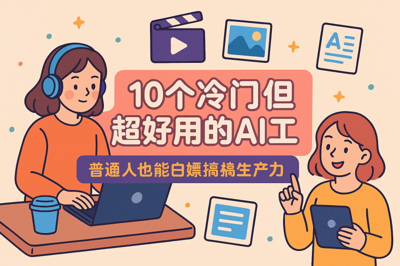 别只会用DeepSeek了!这10个AI冷门工具,剪音频、润色文案、翻译、PDF、抠图全搞定,全免费还贼香