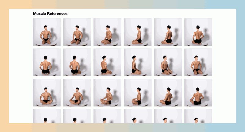 Posemaniacs:在线姿势参考库,提供了丰富的猛男素材,在这里找到各种姿势和肌肉展示