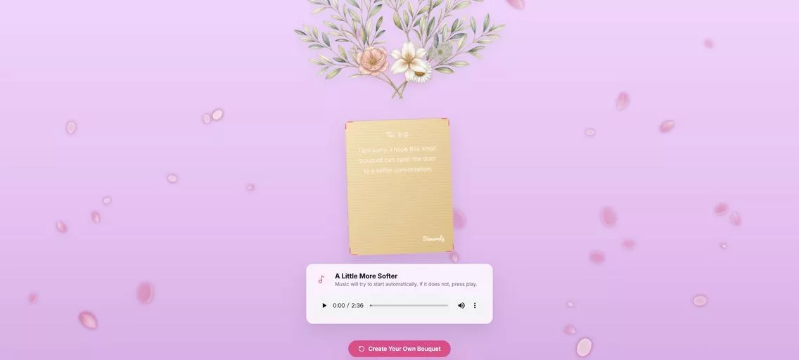 DigiBouquet：免费在线制作专属数字花束网站，让每一次的祝福都充满惊喜与感动