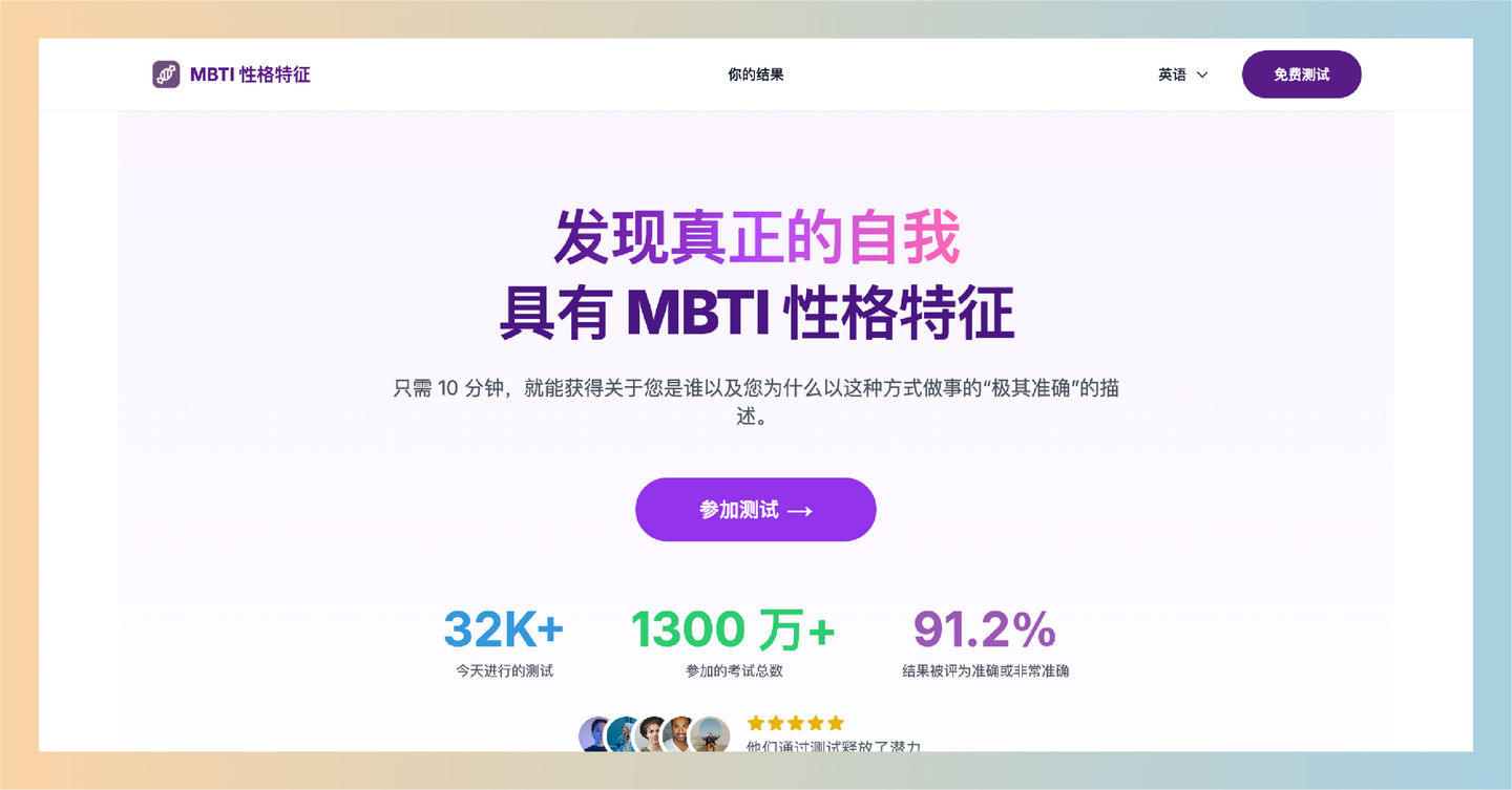 MBTI Characters:免费在线性格测试工具,通过10-15分钟的测试帮助用户了解自己的性格类型,提供详细分析和职业建议