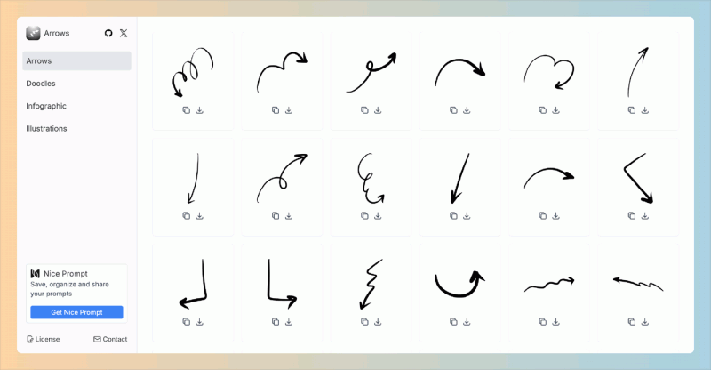 Handy Arrows：想要找高质量的手绘箭头素材吗？超实用的手绘箭头素材网站，免费商用，轻松提升你的设计！