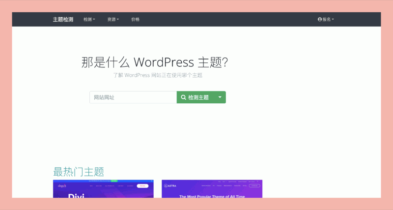 ThemeDetect：轻松识别WordPress主题，让你在设计和开发中灵感不断！