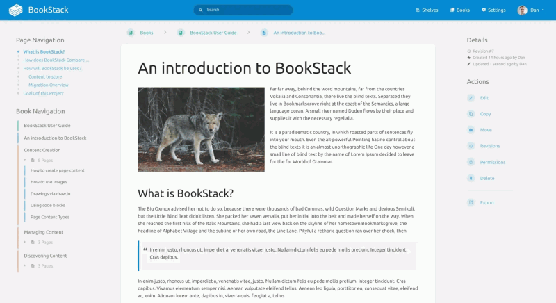 BookStack：简单且免费的 Wiki 知识库程序，简单易用的界面和强大的功能，帮助你轻松整理和分享信息