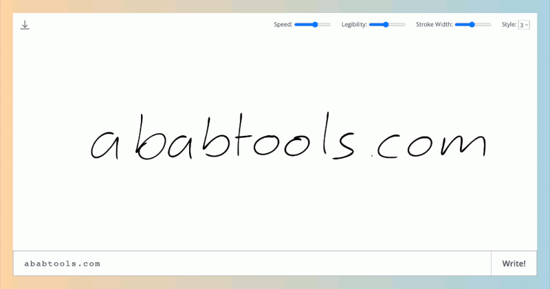Calligrapher.ai：一款基于AI的手写字体生成工具，你输入的文字转化为看起来像真实手写的样式