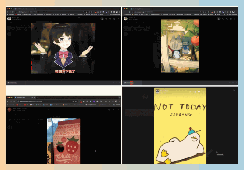Telegram-Media-Downloader：一款强大的用户脚本，帮助用户从Telegram网页应用中下载图片、GIF、音频和视频