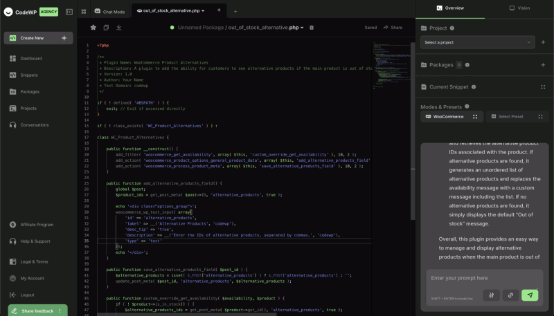 CodeWP.ai:AI驱动的代码生成神器,用AI创建 WordPress 代码片段
