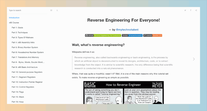 Reverse Engineering For Everyone:深入了解逆向工程的世界的免费电子书(在线阅读)