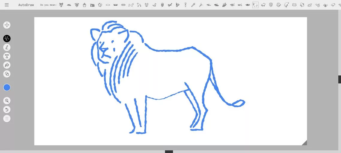 AutoDraw:谷歌旗下的AI智能画板,随手绘制粗糙草图,实时识别并智能猜测其意图